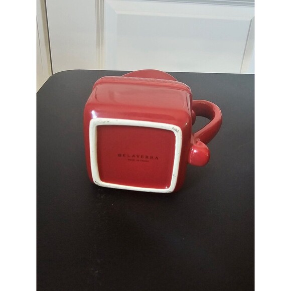 Belaverra red ceramic cream and sugar containers - Picture 6 of 7